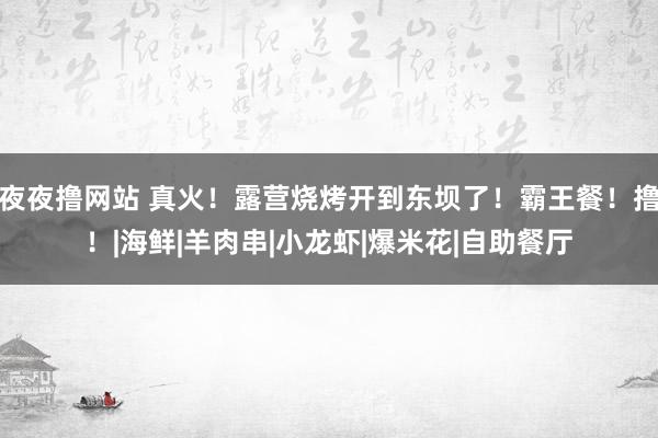 夜夜撸网站 真火！露营烧烤开到东坝了！霸王餐！撸！|海鲜|羊肉串|小龙虾|爆米花|自助餐厅