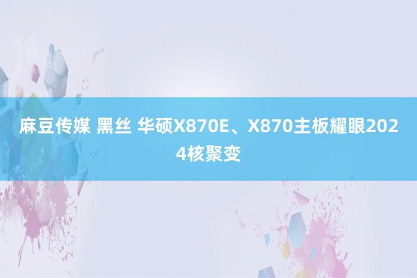 麻豆传媒 黑丝 华硕X870E、X870主板耀眼2024核聚变