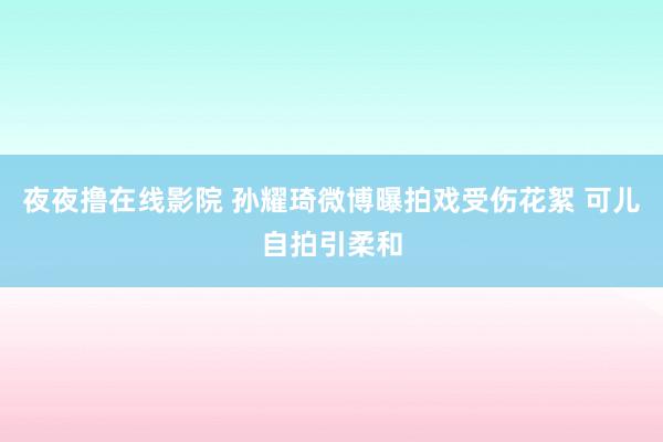 夜夜撸在线影院 孙耀琦微博曝拍戏受伤花絮 可儿自拍引柔和